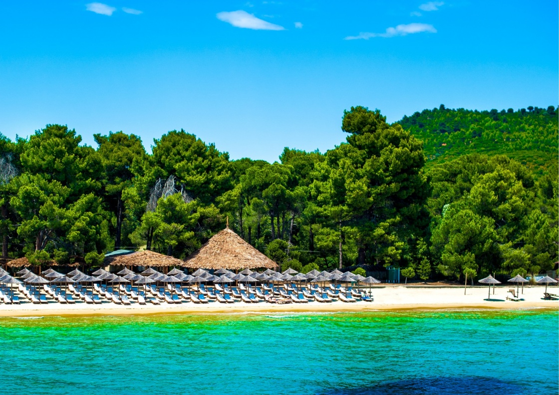 'Koukounaries beach, natural reserve pin, Greece' - Skiathos
